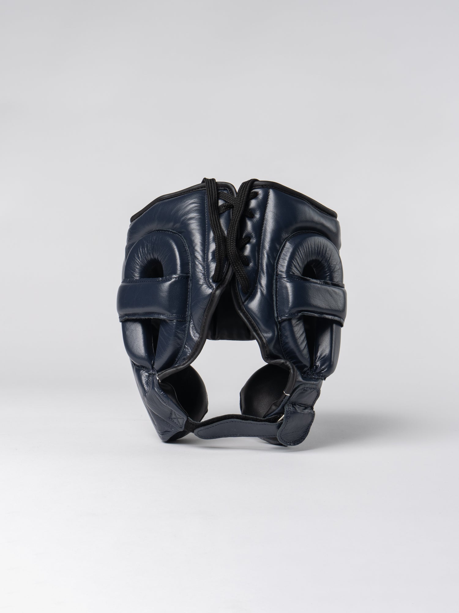 Pro Leather Sparring Headgear - Navy
