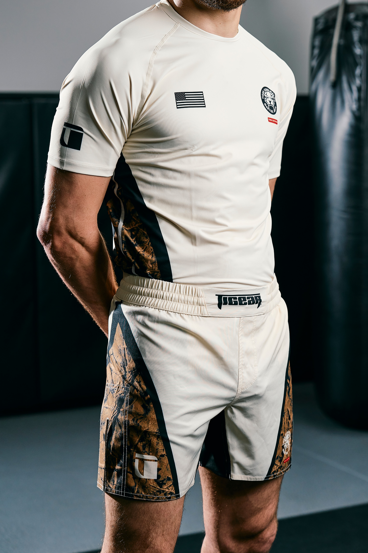 Saddle Combat Shorts - Cream